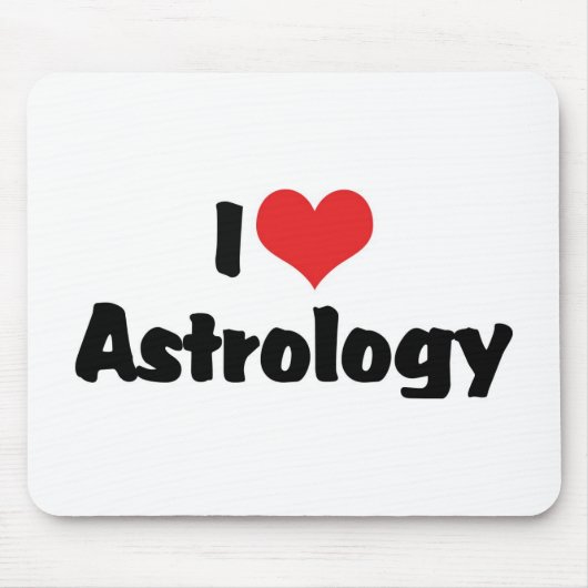 Ich liebe Herz-Astrologie Mousepad (Vorne)