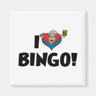 Ich Liebe Herz Bingo! - Bingo Lovers Magnet