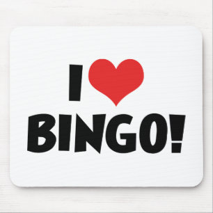 Ich Liebe Herz Bingo! - Bingo Lovers Mousepad