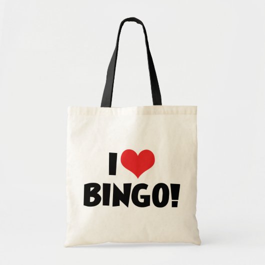 Ich Liebe Herz Bingo! - Bingo Lovers Tragetasche (Vorne)