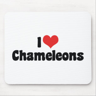Ich liebe Herz Chamäleons - Echsenliebhaber Mousepad