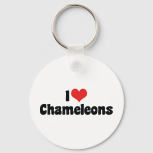 Ich liebe Herz Chamäleons - Echsenliebhaber Schlüsselanhänger
