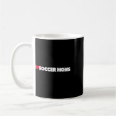 Ich liebe (Herz) Fußball-Mamas Kaffeetasse (Links)