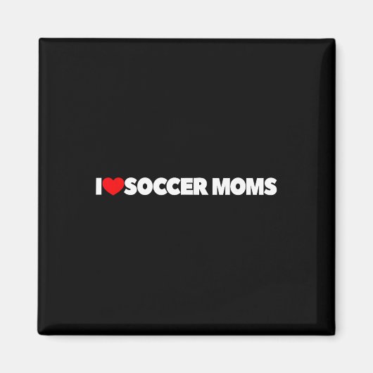 Ich liebe (Herz) Fußball-Mamas Magnet (Vorne)