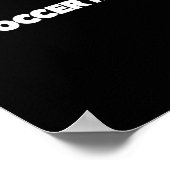 Ich liebe (Herz) Fußball-Mamas Poster (Ecke)