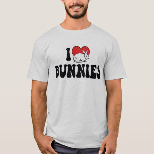 Ich liebe Herz-Hasen-Kaninchen T-Shirt