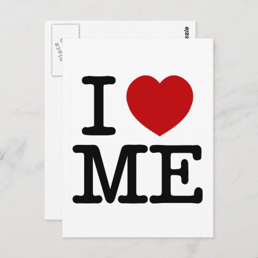 Ich Liebe Herz Ich selbst Wertschätzung Selbstvert Postkarte (Vorne/Hinten)
