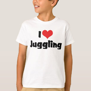 Ich liebe Herz Jonglieren T-Shirt