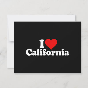 ICH LIEBE HERZ KALIFORNIEN CALI STAAT FEIERTAGSKARTE