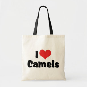 Ich liebe Herz Kamele Tragetasche
