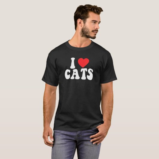 Ich Liebe Herz Katzen ich Herz Katzen ich Liebe Ka T-Shirt