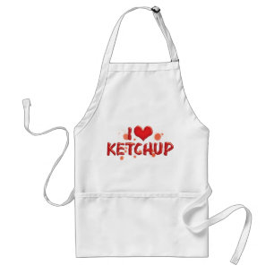 Ich liebe Herz Ketchup - Ketchup Liebhaber Schürze