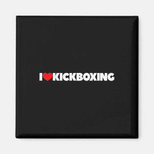 Ich liebe (Herz) Kickboxen Magnet