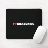 Ich liebe (Herz) Kickboxen Mousepad (Mit Mouse)