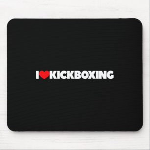Ich liebe (Herz) Kickboxen  Mousepad