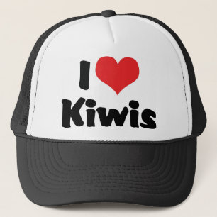 Ich liebe Herz Kiwis - Kiwi-Vogelliebhaber Truckerkappe