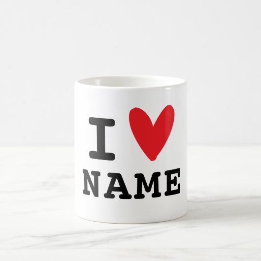 Ich liebe Herz Küche Kaffeetasse (Mittel)