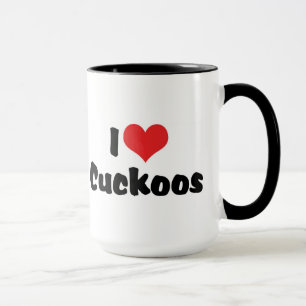 Ich liebe Herz Kuckucke - Kuckuckvogelliebhaber Tasse