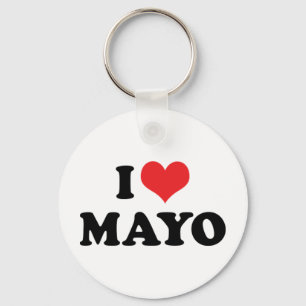 Ich liebe Herz Mayonnaise - Mayonnaise Liebhaber Schlüsselanhänger