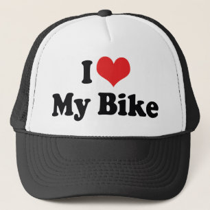 Ich Liebe Herz mein Bike - Fahrrad-Rad Lover Truckerkappe