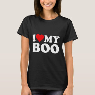 Ich liebe Herz mein Boo Bybe Bye Freund Freundin  T-Shirt