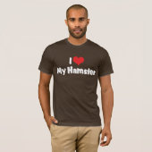 Ich Liebe Herz mein Hamster T-Shirt (Vorne ganz)
