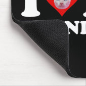 Ich liebe (Herz) meine Cornish Rex Mousepad (Ecke)