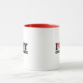 Ich liebe (Herz) meine Cornish Rex Tasse (Zentrum)