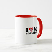 Ich liebe (Herz) meine Cornish Rex Tasse (VorderseiteRechts)
