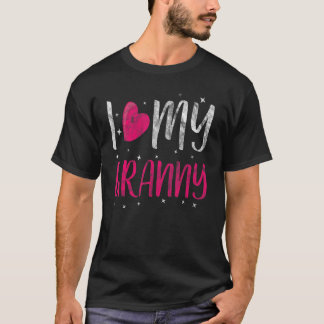 Ich Liebe Herz meine Großmutter Grandson Großtocht T-Shirt