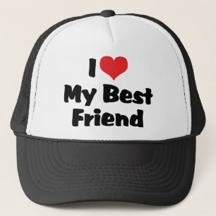 Ich liebe Herz meinen besten Freund - BFF Truckerkappe