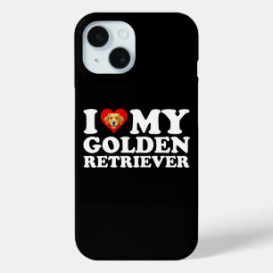 Ich liebe (Herz) meinen Golden Retriever Case-Mate iPhone Hülle