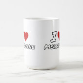 Ich liebe Herz Melbourne Stadt Kaffeetasse (Mittel)