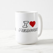 Ich liebe Herz Melbourne Stadt Kaffeetasse (VorderseiteRechts)