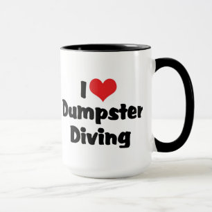 Ich liebe Herz-Mülltauchen - Schrottliebhaber Tasse