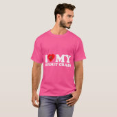Ich Liebe Herz My Hermit Crabs Funny Hermit Crab L T-Shirt (Vorne ganz)