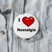 ICH LIEBE (HERZ) NOSTALGIE editierbar Button (Beispiel)