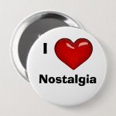 ICH LIEBE (HERZ) NOSTALGIE editierbar Button (Vorne & Hinten)