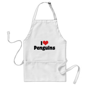 Ich liebe Herz Pinguine - Pinguin Liebhaber Schürze