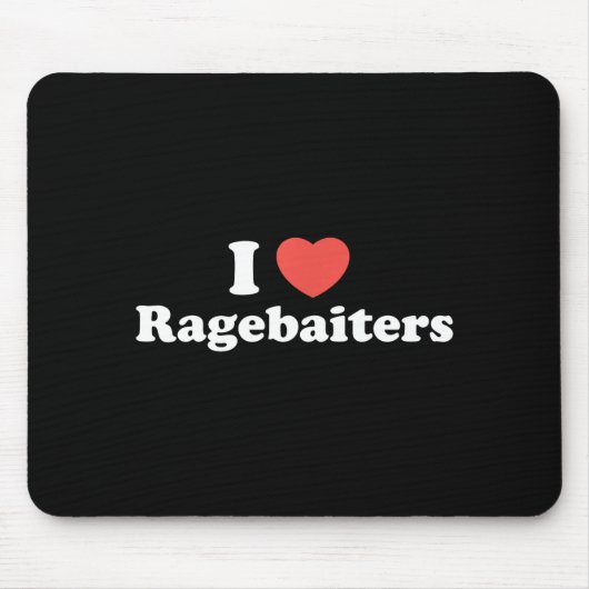 Ich liebe Herz Ragebaiters Mousepad (Vorne)