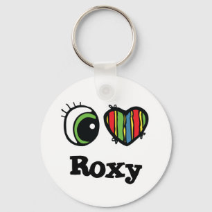 Ich liebe (Herz) Roxy Schlüsselanhänger