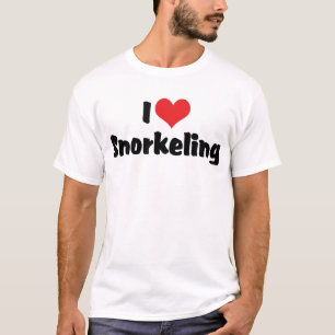 Ich liebe Herz Schnorcheln - Tropischer Fischliebh T-Shirt