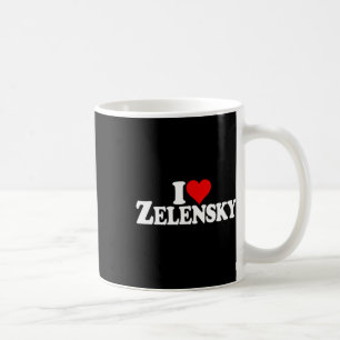 Ich liebe Herz Selenskyj Wolodymyr Ukraine Ukr Kaffeetasse