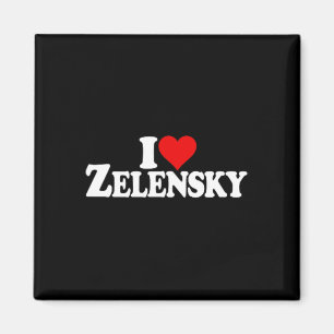 Ich liebe Herz Selenskyj Wolodymyr Ukraine Ukr  Magnet