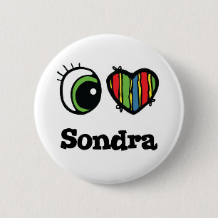 Ich liebe (Herz) Sondra Button