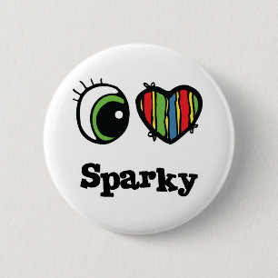 Ich liebe (Herz) Sparky Button