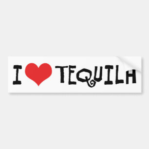 Ich liebe Herz Tequila Autoaufkleber