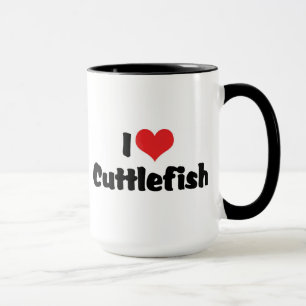Ich liebe Herz-Tintenfisch Tasse