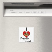 Ich Liebe-Herz-Toast Magnet (In Situ (Geschirrspüler))