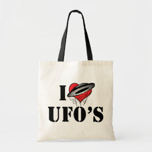 Ich liebe Herz UFOs - Roswell Area 51 Alienliebhab Tragetasche